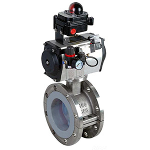 D641F46氣動法蘭式襯氟蝶閥