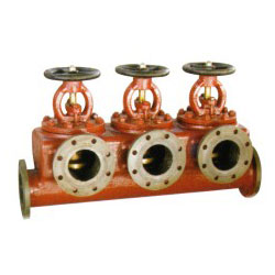 船用法蘭鑄鐵單排吸入截止閥箱、截止止回閥箱