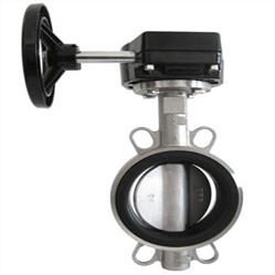 D71X-16P、D371X-16P手動對夾不銹鋼軟密封蝶閥