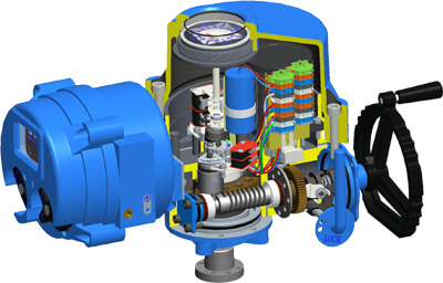 IQT電動(dòng)執(zhí)行機(jī)構(gòu)解剖圖