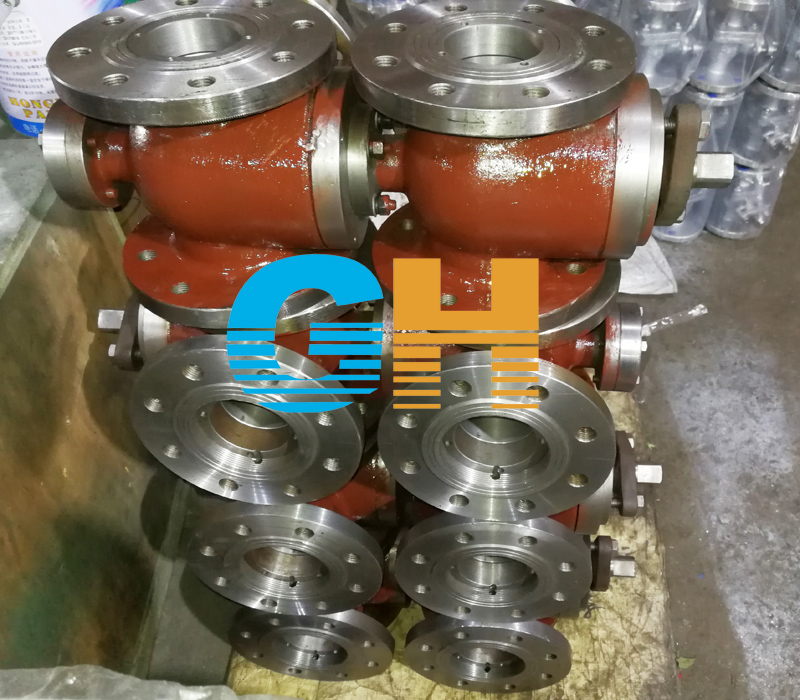 碳鋼聯動三通球閥、SQ45F雙聯動三通球閥多閥