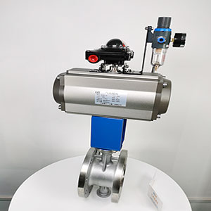 D643W-16P不銹鋼法蘭式氣動硬密封高溫蝶閥