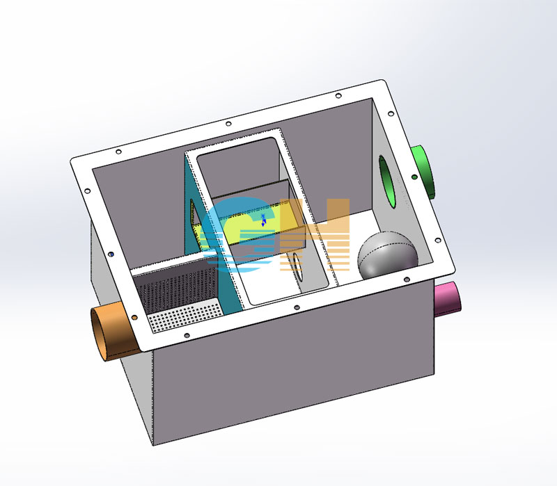 樓宇分流器,雨污分流器內部結構圖