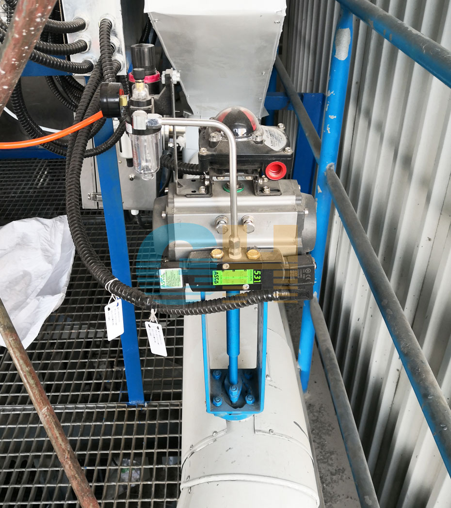 氣動高溫蝶閥-國電菏澤電廠噴氨***化項目實物圖