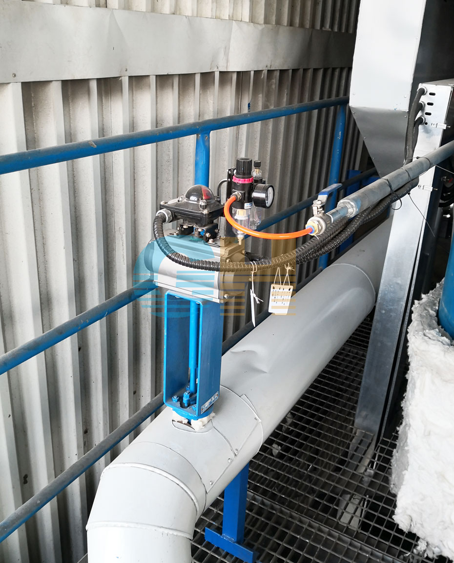 氣動高溫蝶閥-國電菏澤電廠噴氨***化項目實物圖二