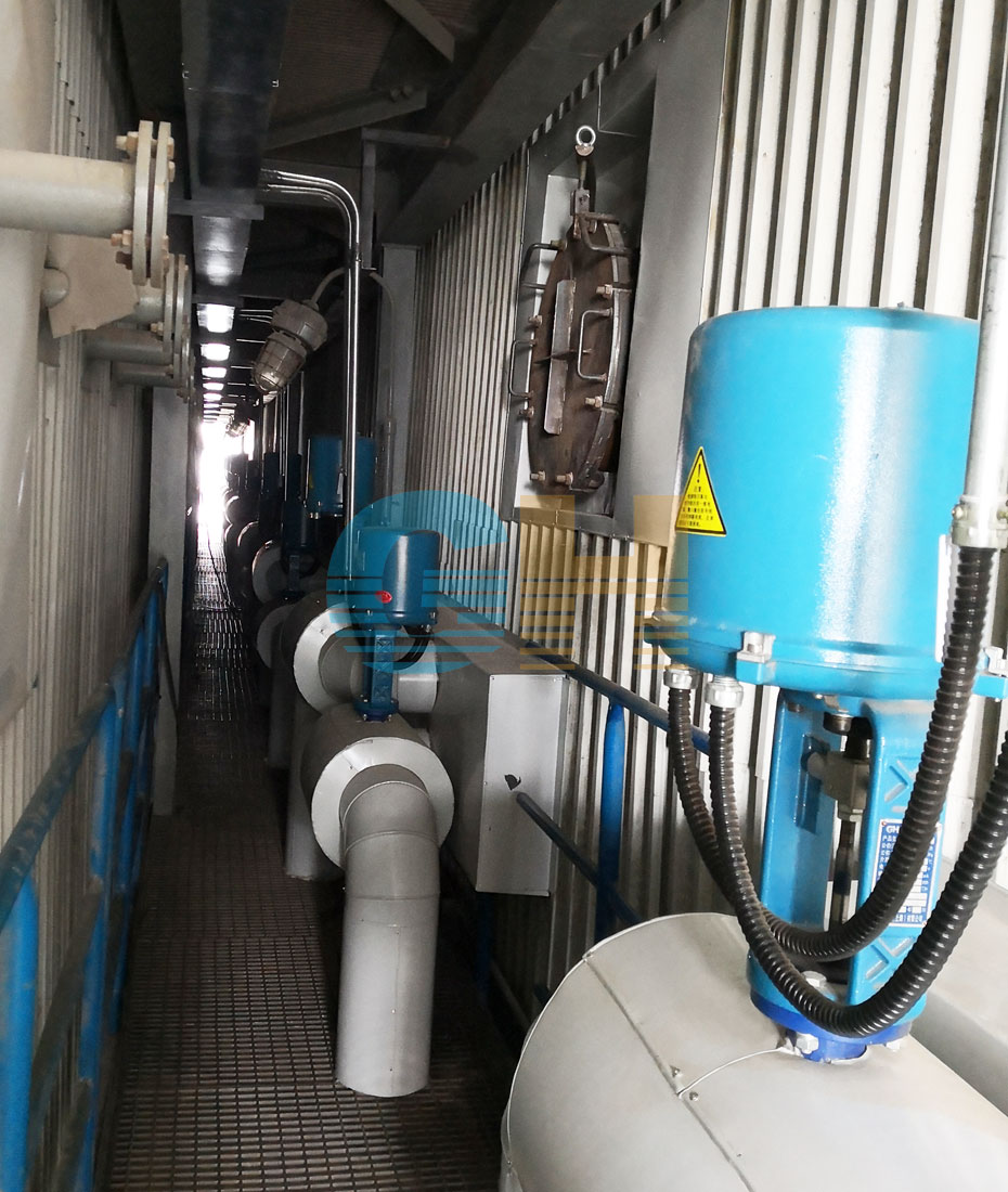 電動高溫調節閥-國電菏澤電廠噴氨***化項目現場