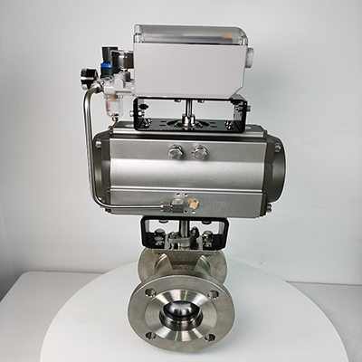 耐磨氣動調節球閥-GHVQ647Y-150LB美標氣動V型調節球閥