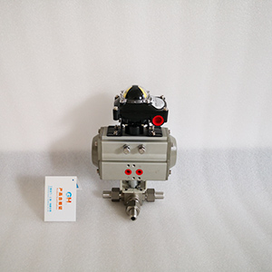 高壓氣動三通球閥 Q665N氣動三通球閥