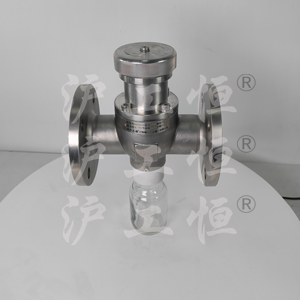 不銹鋼襯PFA取樣閥 密封式管道法蘭 柱塞取樣器