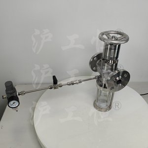 GHCSZXQYF-16 帶有氮氣吹掃口在線取樣閥 不銹鋼手動法蘭取樣器