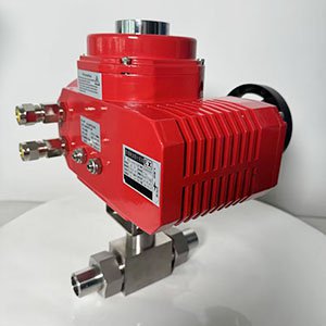 不銹鋼電動調節針閥 高精度小口徑小流量 高壓智能防爆針型調節閥